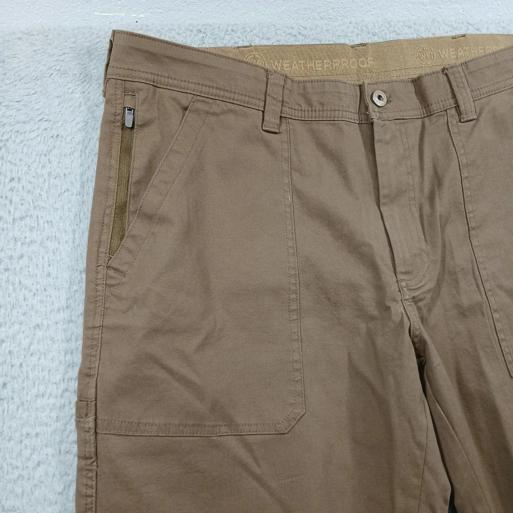 Weatherproof NWT The Trail Utility Pants 38x32‎ Cedar Cotton Spandex